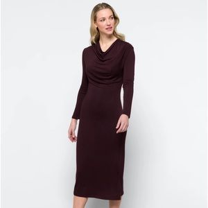 NWT Vince plum bodycon midi dress
